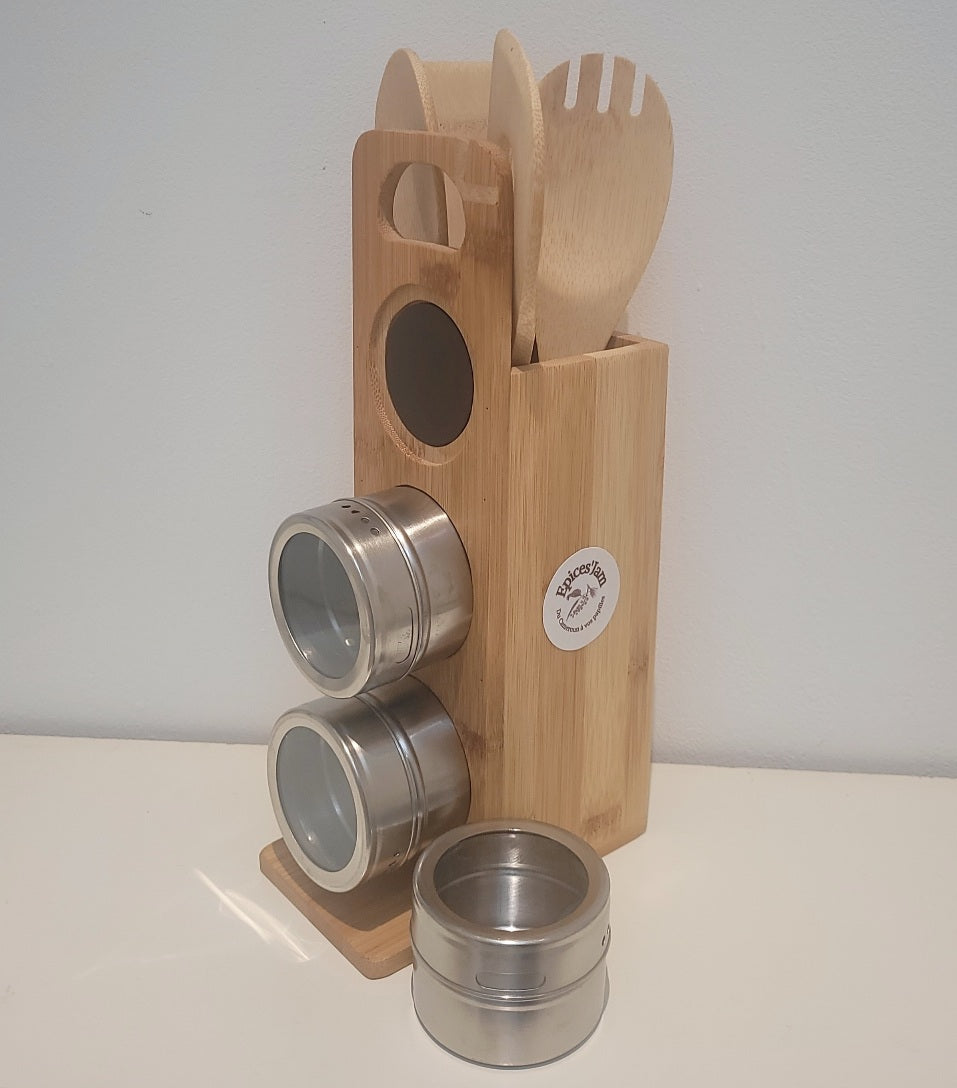 Porte Epices Magnétique et Range Ustensiles